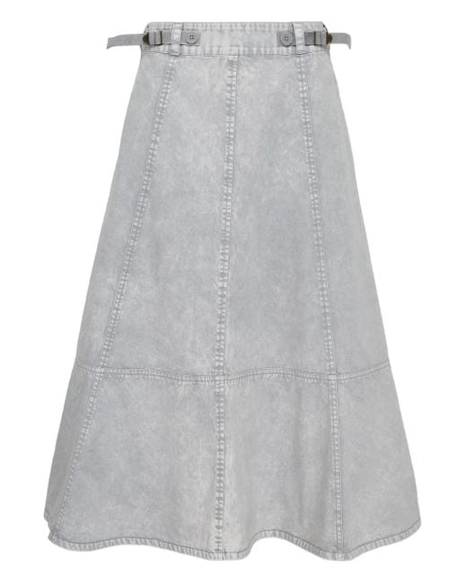 Ulla Johnson Gray Finely Midi Skirt
