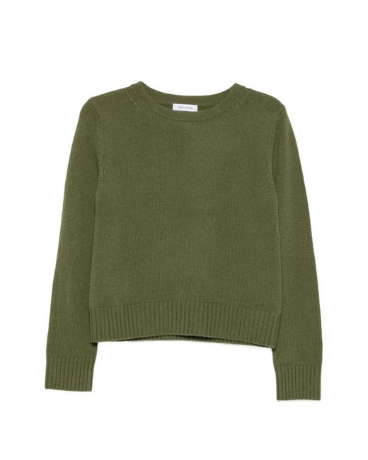 Philo-Sofie Cashmere Green Ribbed-Trim Cashmere Sweater