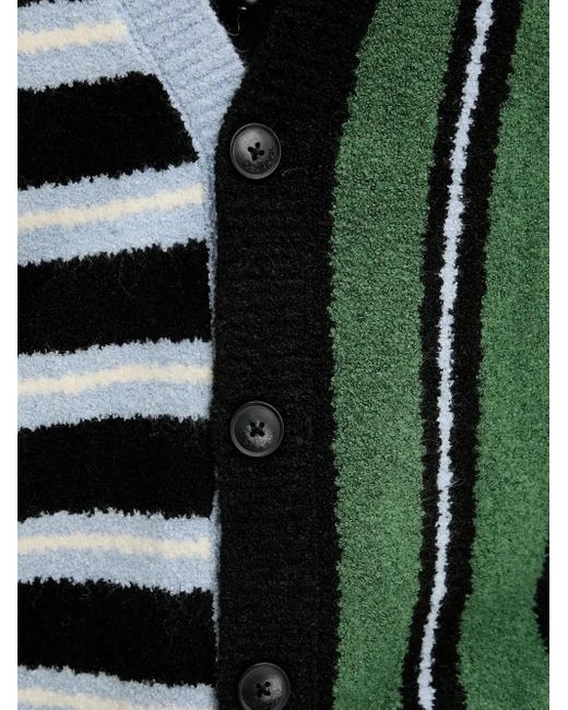 Desigual Black Striped Patchwork Cardigan