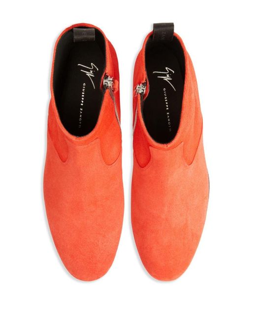 Giuseppe Zanotti Orange Ankle Boots for men
