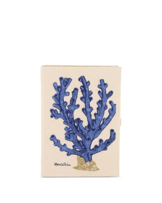 Olympia Le-Tan Blue Coral Clutch