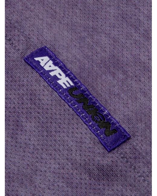 Aape By A Bathing Ape Purple T-Shirt À Patch Logo for men