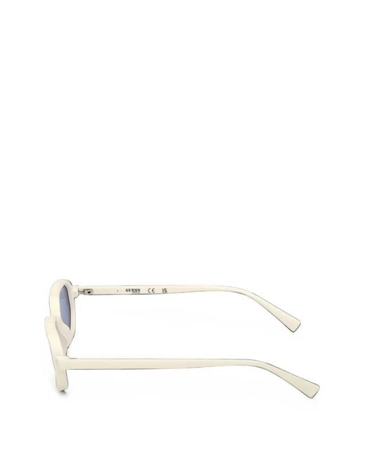 Guess Blue Geometric-Frame Sunglasses