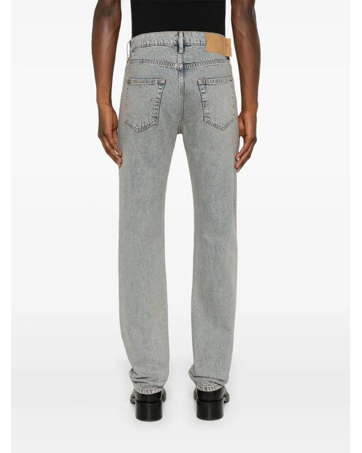 MM6 by Maison Margiela Gray Panelled Straight-Leg Jeans for men