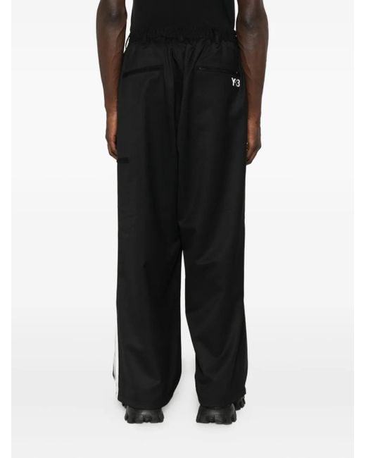 Pantalones de chándal con rayas laterales Y-3 de hombre de color Black