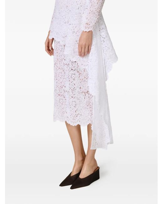 Pink White Kleid Mit Spitze