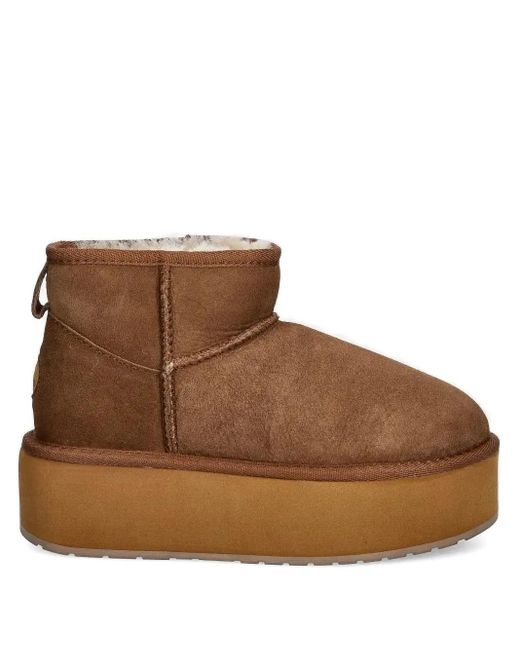 EMU Brown Stinger Platform Suede Boots