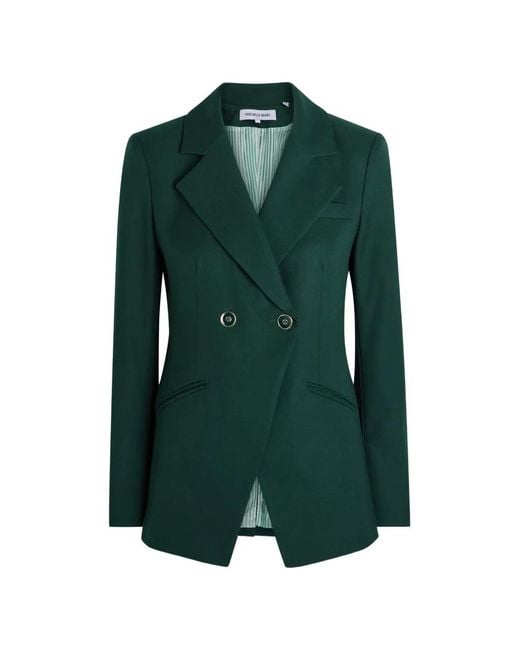 Veronica Beard Green Blazer Amos Dickey À Boutonnière Croisée