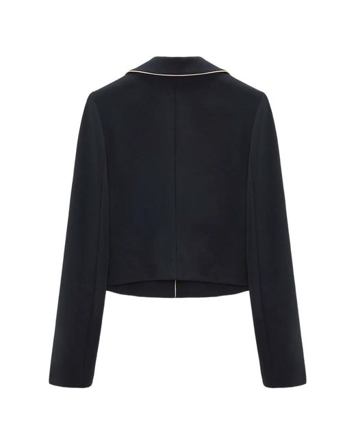 Dorothee Schumacher Black Piped Pocket Jacket