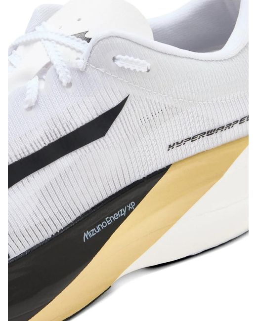 Mizuno White Hyperwarp Elite Logo-Print Sneakers
