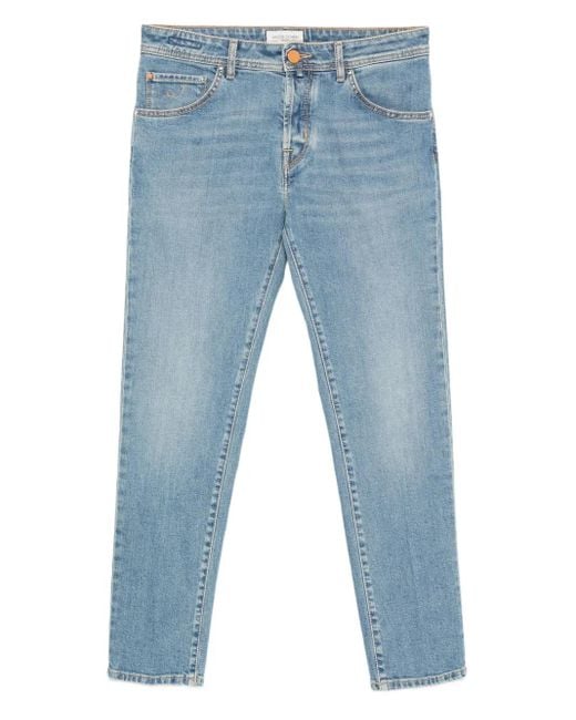 Jacob Cohen Embroidered-pocket jeans in Blue für Herren