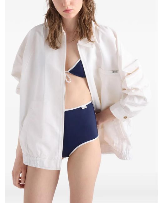 Prada Jersey Bikinislip in het Blue