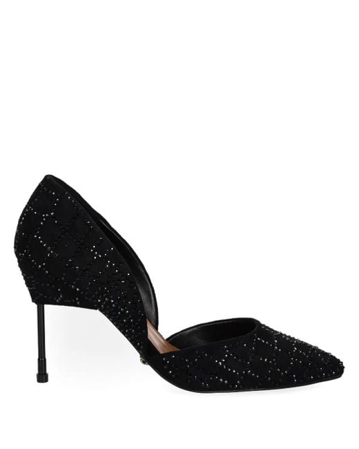 Kurt Geiger Black 90Mm Crystal Court Pumps