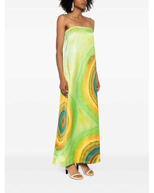 ALÉMAIS Yellow Iris Gown