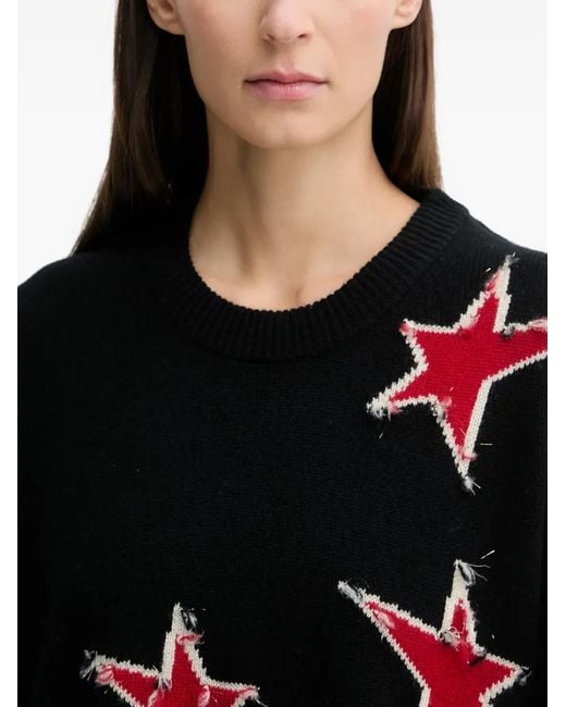 Zadig & Voltaire Black Markuz Star-Motif Sweater