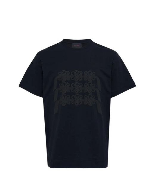 Simone Rocha Blue Bow-Patchwork T-Shirt