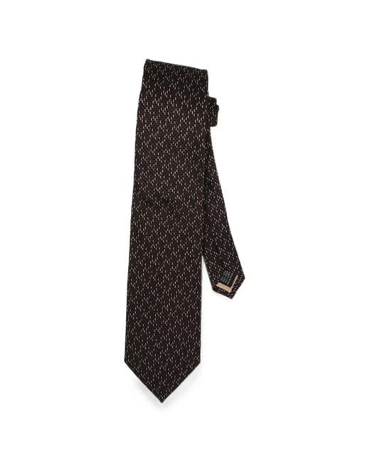 Pal Zileri Blue Geometric-Pattern Tie for men