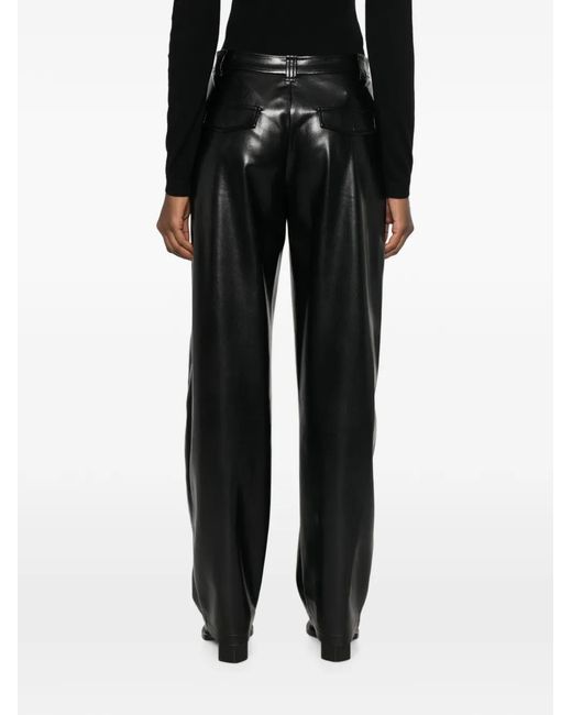 Pinko Black Belt-Loop Pocket Trousers