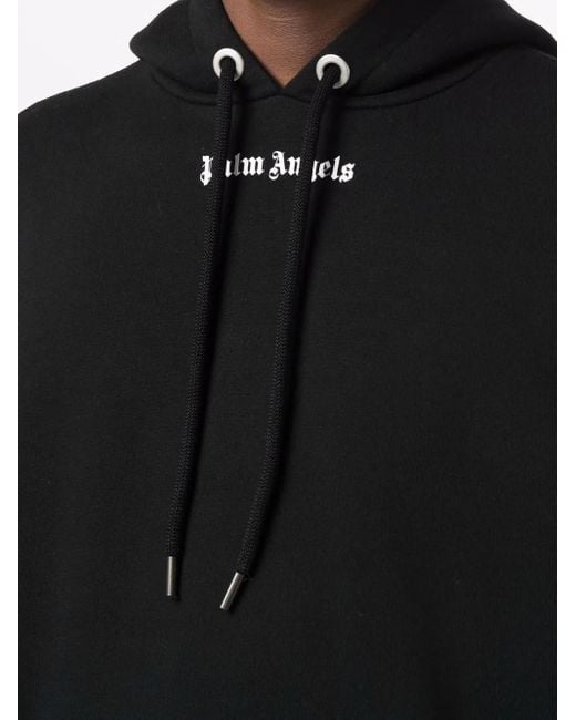 Palm Angels Logo Hoodie Black for men