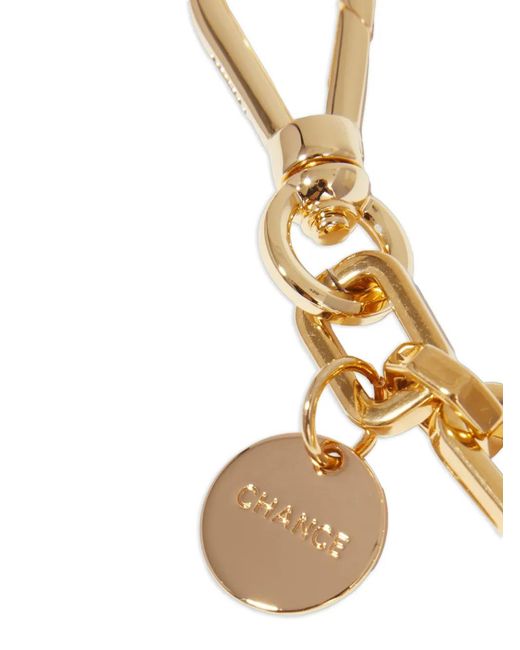 Lancel Metallic Removable Chain Strap