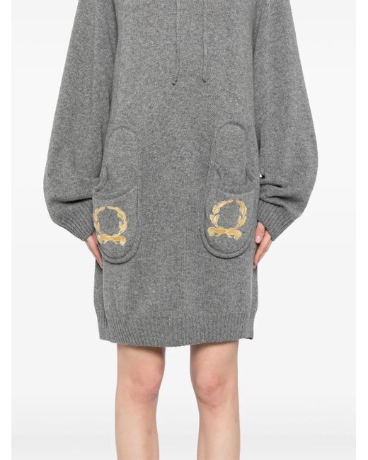 Moschino フーデッド ドレス Gray