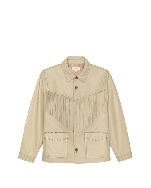 The Great Natural Fringe Leather Jacket