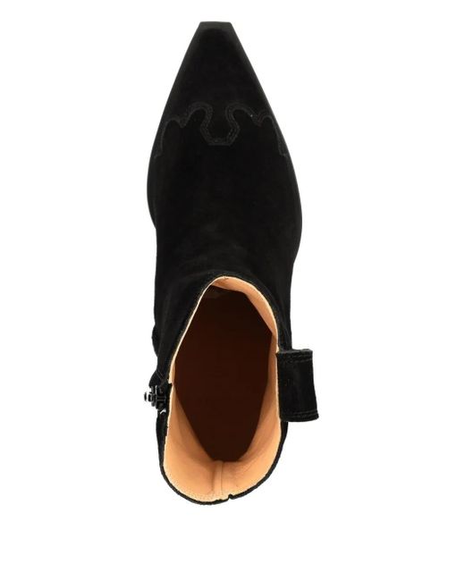 Botas CPH238 de ante con puntera en punta COPENHAGEN de color Black