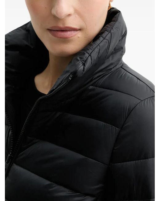 Marc O' Polo Black Quilted Funnel-Neck Jacket