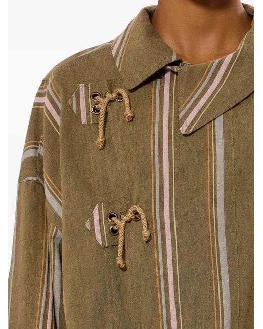 Isabel Marant Natural Rasmia Striped-Pattern Jacket