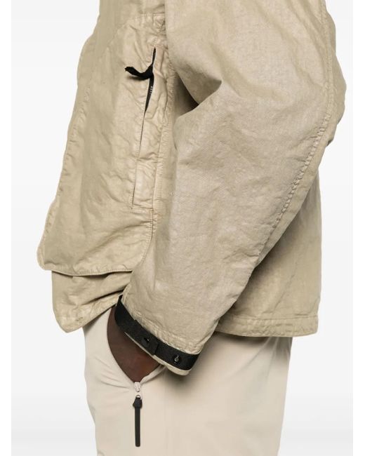 メンズ Stone Island コンパスモチーフ ジャケット Natural