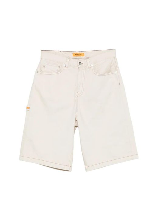 Replay White Short À Coutures Contrastantes for men
