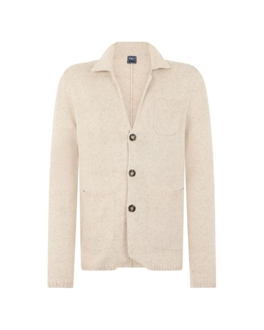 Fedeli Button-Up Vest in het White voor heren