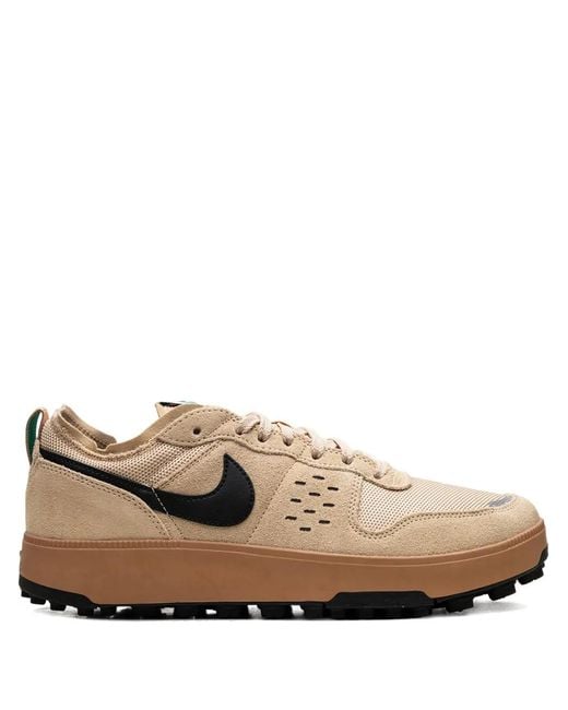 Nike Brown C1Ty Swoosh Low-Top Sneakers for men