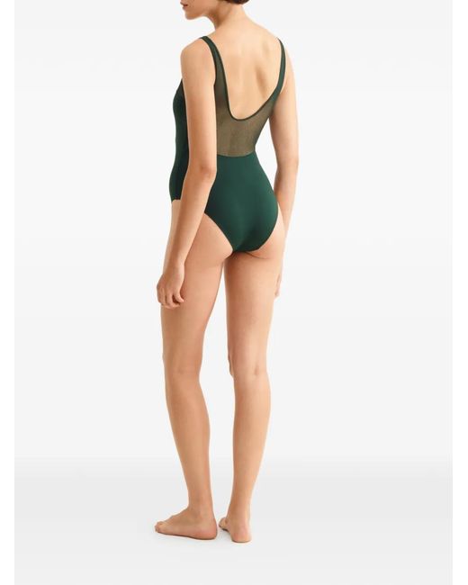 Eres Charisme Badpak Met Mesh Vlakken in het Green