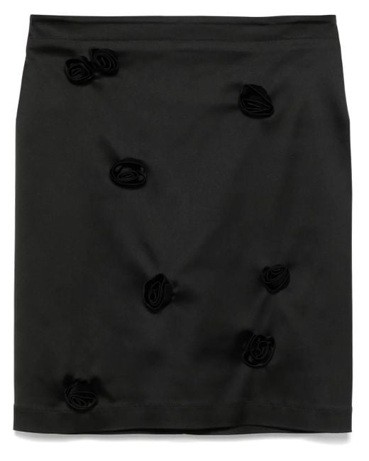 Sportmax Black Borbona Mini Skirt