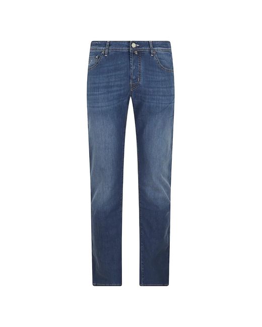 Jacob Cohen Blue Jean Slim Bard À Effet Délavé for men
