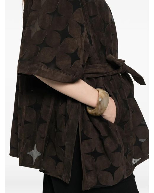 S.W.O.R.D Black Belted Suede Jacket