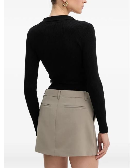 Top Con Botones Fracomina de color Black
