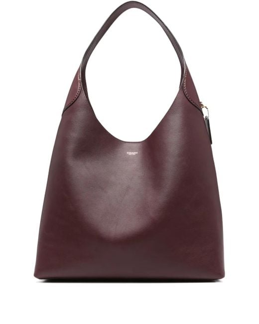 COACH Purple 39 Brooklyn Leather Shoulder Bag