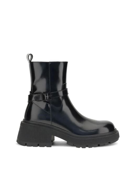 Jimmy Choo Black Conny Patent-Leather Ankle Boots