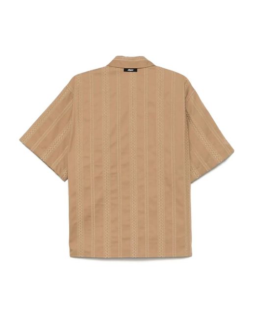 MSGM Natural Embroidered Shirt for men