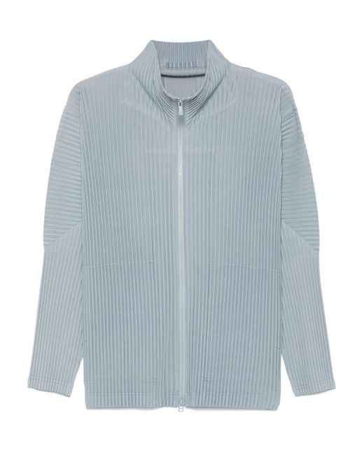 メンズ Homme Plissé Issey Miyake Color Pleats ジャケット Blue