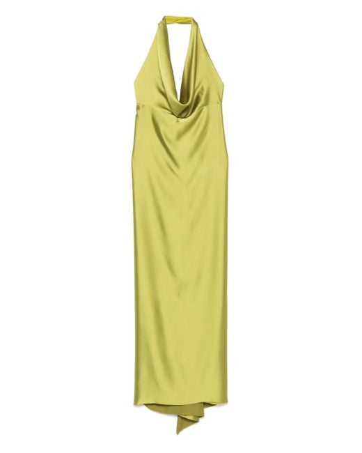 Blanca Vita Yellow Maxikleid aus Satin