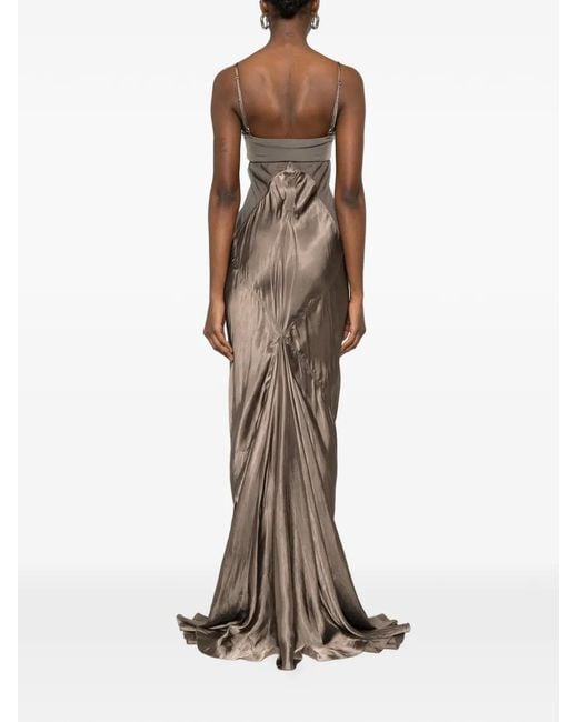 Rick Owens White Combo Slip Gown