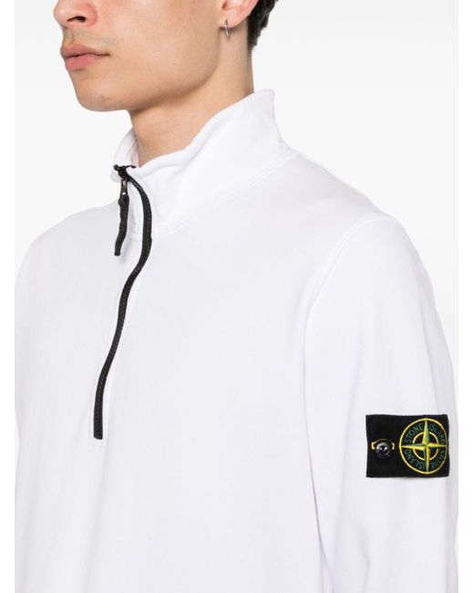 Stone Island Sweater Met Compass-logopatch in het White voor heren