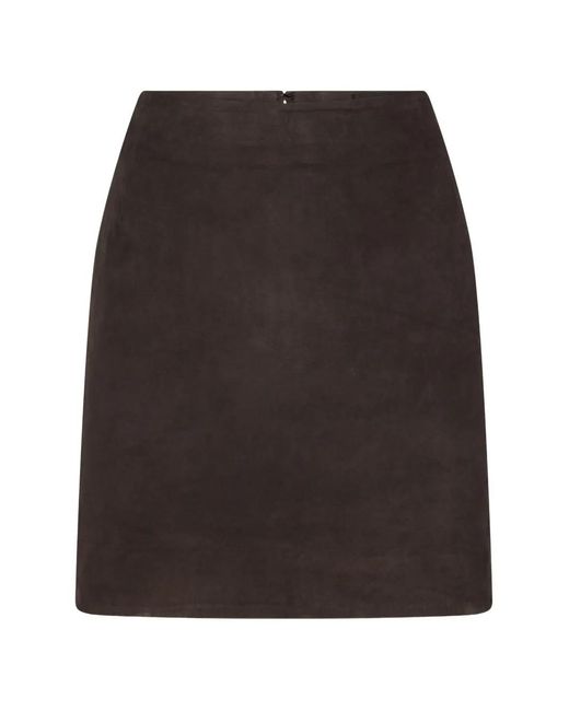 ROTATE BIRGER CHRISTENSEN Black High Waist Mini Skirt With Zip Closure