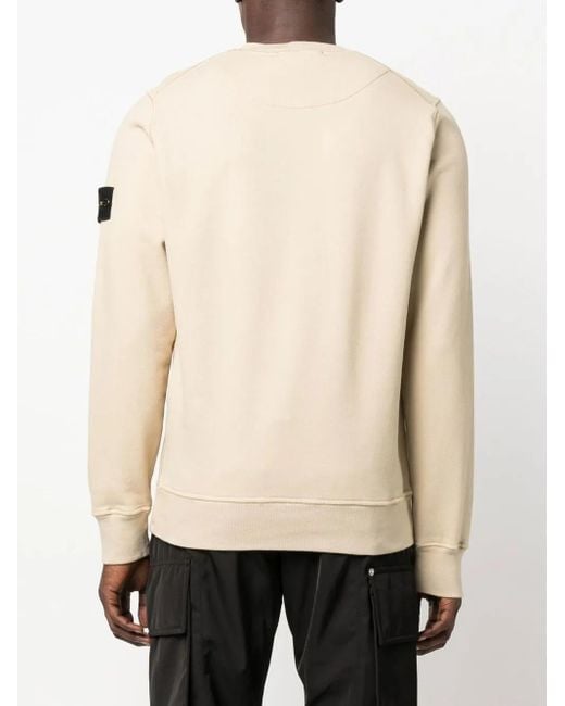 Stone Island Natural Compass-Patch Sweatshirt for men