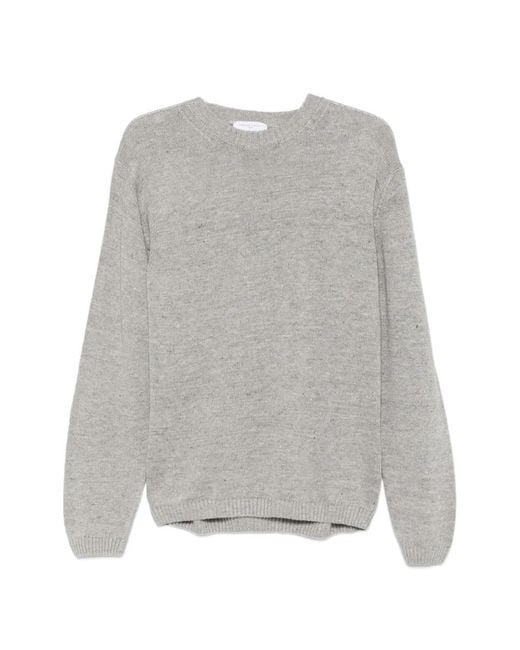 Daniele Fiesoli Gray Crewneck Sweater for men