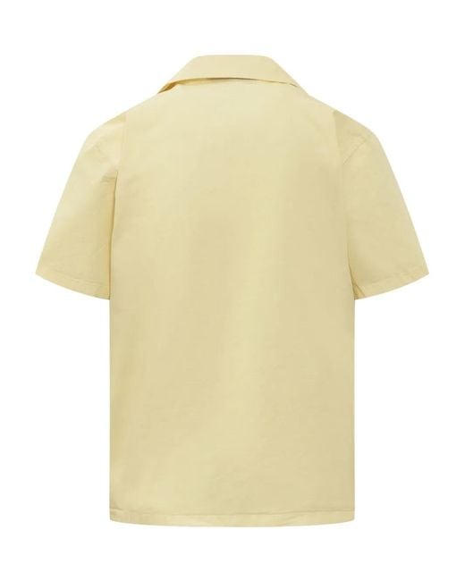 Department 5 Yellow Logo-Patch Shirt for men