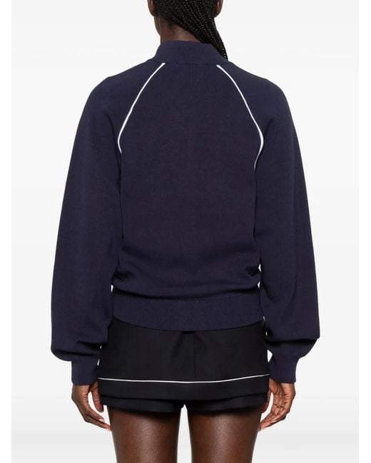 Maje Blue Zip-Up Jacket